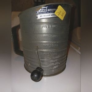 Vintage flour sifter